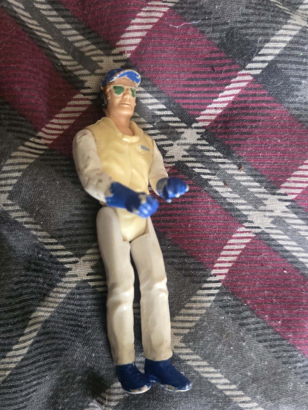 Vintage 1979 Tonka Toys Man Driver/Mechanic Glasses Play People Figure Posable
